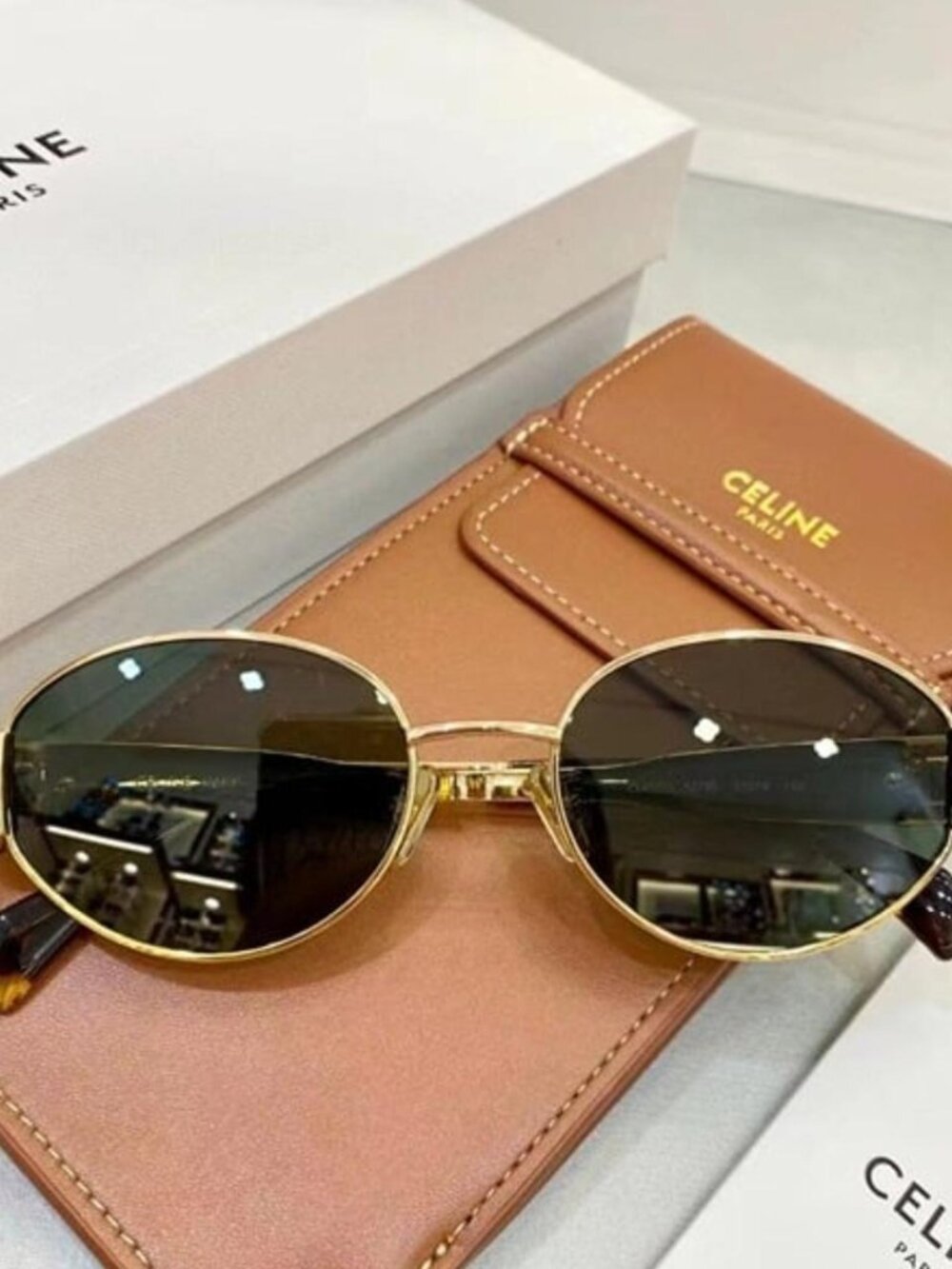 Celine Paris Gold Aviator Sunglasses – Luxe & Timeless